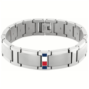 Ανδρικό βραχιόλι χειροπέδα Tommy Hilfiger 2790657 από ατσάλι σε ασημί χρώμα.